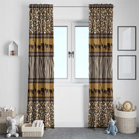 Animal Skin Mix African Pattern Window Curtain