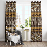 Animal Skin Mix African Pattern Window Curtain