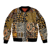 African Tribal Pattern With Wild Animal Skins Bomber Jacket