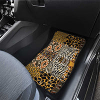 African Tribal Pattern With Wild Animal Skins Car Mats