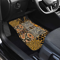 African Tribal Pattern With Wild Animal Skins Car Mats