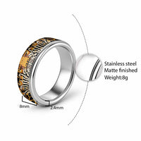 African Tribal Pattern With Wild Animal Skins Classic Ring - Wonder Print Shop