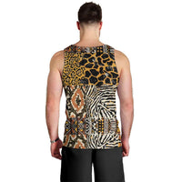 African Tribal Pattern With Wild Animal Skins Men Tank Top