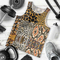 African Tribal Pattern With Wild Animal Skins Men Tank Top