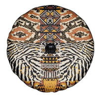 African Tribal Pattern With Wild Animal Skins Spare Tire Cover