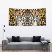 African Tribal Pattern With Wild Animal Skins Tapestry