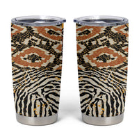 African Tribal Pattern With Wild Animal Skins Tumbler Cup