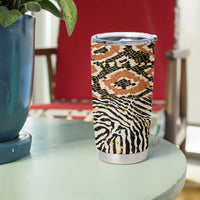 African Tribal Pattern With Wild Animal Skins Tumbler Cup
