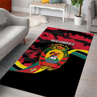 Mozambique Revolution Day Area Rug Coat Of Arms FRELIMO - Wonder Print Shop
