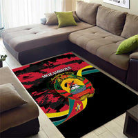Mozambique Revolution Day Area Rug Coat Of Arms FRELIMO - Wonder Print Shop