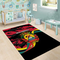 Mozambique Revolution Day Area Rug Coat Of Arms FRELIMO - Wonder Print Shop