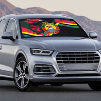 Mozambique Revolution Day Auto Sun Shade Coat Of Arms FRELIMO - Wonder Print Shop