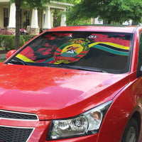 Mozambique Revolution Day Auto Sun Shade Coat Of Arms FRELIMO - Wonder Print Shop