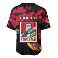 Personalized Mozambique Revolution Day Baseball Jersey Coat Of Arms FRELIMO - Wonder Print Shop