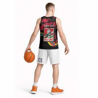 Personalized Mozambique Revolution Day Basketball Jersey Coat Of Arms FRELIMO - Wonder Print Shop