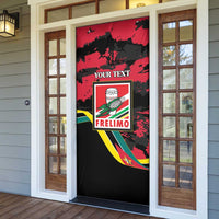 Personalized Mozambique Revolution Day Door Cover Coat Of Arms FRELIMO - Wonder Print Shop