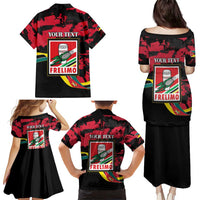 Personalized Mozambique Revolution Day Family Matching Puletasi and Hawaiian Shirt Coat Of Arms FRELIMO - Wonder Print Shop