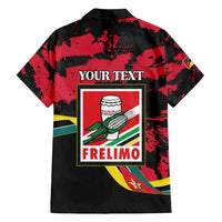 Personalized Mozambique Revolution Day Family Matching Short Sleeve Bodycon Dress and Hawaiian Shirt Coat Of Arms FRELIMO - Wonder Print Shop
