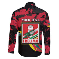 Personalized Mozambique Revolution Day Family Matching Short Sleeve Bodycon Dress and Hawaiian Shirt Coat Of Arms FRELIMO - Wonder Print Shop