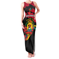 Personalized Mozambique Revolution Day Family Matching Tank Maxi Dress and Hawaiian Shirt Coat Of Arms FRELIMO - Wonder Print Shop