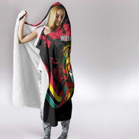 Mozambique Revolution Day Hooded Blanket Coat Of Arms FRELIMO - Wonder Print Shop