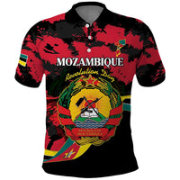 Personalized Mozambique Revolution Day Polo Shirt Coat Of Arms FRELIMO - Wonder Print Shop