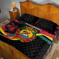 Mozambique Revolution Day Quilt Bed Set Coat Of Arms FRELIMO - Wonder Print Shop