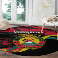 Mozambique Revolution Day Round Carpet Coat Of Arms FRELIMO - Wonder Print Shop