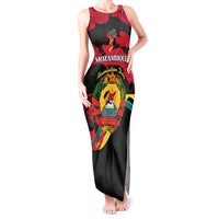 Personalized Mozambique Revolution Day Tank Maxi Dress Coat Of Arms FRELIMO - Wonder Print Shop