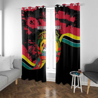 Mozambique Revolution Day Window Curtain Coat Of Arms FRELIMO - Wonder Print Shop