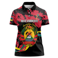Personalized Mozambique Revolution Day Women Polo Shirt Coat Of Arms FRELIMO - Wonder Print Shop