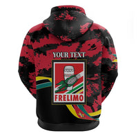 Personalized Mozambique Revolution Day Zip Hoodie Coat Of Arms FRELIMO - Wonder Print Shop