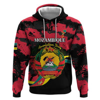 Personalized Mozambique Revolution Day Zip Hoodie Coat Of Arms FRELIMO - Wonder Print Shop