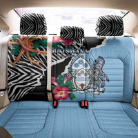 Botswana Independence Day Back Car Seat Cover Coat Of Arms Devils Claw - Wonder Print Shop
