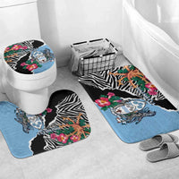 Botswana Independence Day Bathroom Set Coat Of Arms Devils Claw - Wonder Print Shop