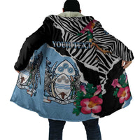 Personalized Botswana Independence Day Cloak Coat Of Arms Devils Claw - Wonder Print Shop