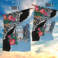 Botswana Independence Day Garden Flag Coat Of Arms Devils Claw - Wonder Print Shop