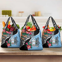 Botswana Independence Day Grocery Bag Coat Of Arms Devils Claw - Wonder Print Shop