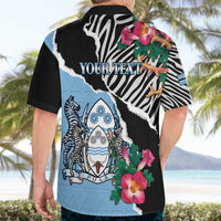 Personalized Botswana Independence Day Hawaiian Shirt Coat Of Arms Devils Claw - Wonder Print Shop