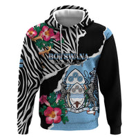 Personalized Botswana Independence Day Hoodie Coat Of Arms Devils Claw - Wonder Print Shop