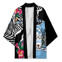 Personalized Botswana Independence Day Kimono Coat Of Arms Devils Claw - Wonder Print Shop