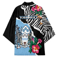Personalized Botswana Independence Day Kimono Coat Of Arms Devils Claw - Wonder Print Shop