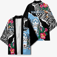Personalized Botswana Independence Day Kimono Coat Of Arms Devils Claw - Wonder Print Shop