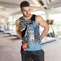 Personalized Botswana Independence Day Men Tank Top Coat Of Arms Devils Claw - Wonder Print Shop