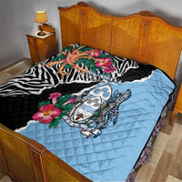 Botswana Independence Day Quilt Coat Of Arms Devils Claw - Wonder Print Shop