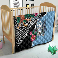 Botswana Independence Day Quilt Coat Of Arms Devils Claw - Wonder Print Shop