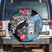 Botswana Independence Day Spare Tire Cover Coat Of Arms Devils Claw - Wonder Print Shop