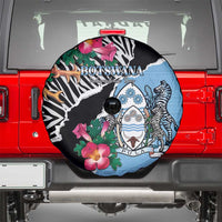 Botswana Independence Day Spare Tire Cover Coat Of Arms Devils Claw - Wonder Print Shop