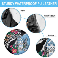 Botswana Independence Day Spare Tire Cover Coat Of Arms Devils Claw - Wonder Print Shop