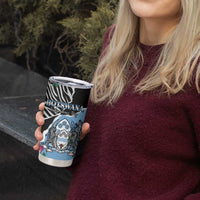 Personalized Botswana Independence Day Tumbler Cup Coat Of Arms Devils Claw - Wonder Print Shop